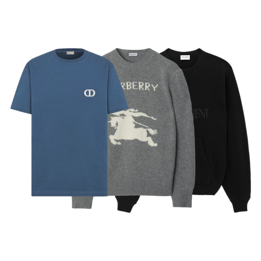 Mix 10x Pièces Luxe YSL/Burberry/Dior