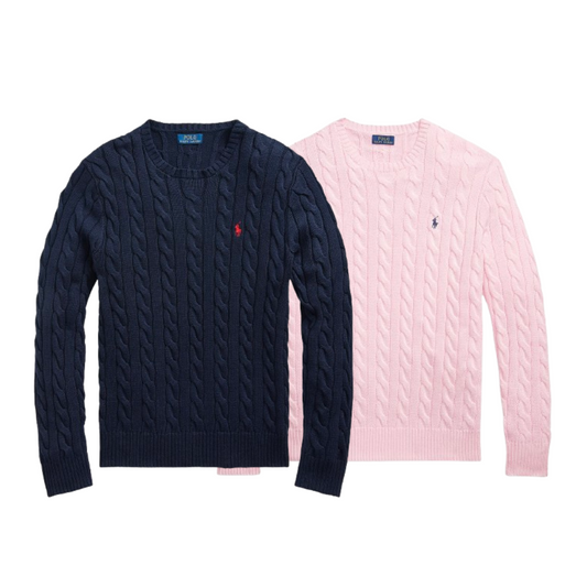 Mix 10x Pièces Pull Ralph Lauren Torsadé Premium